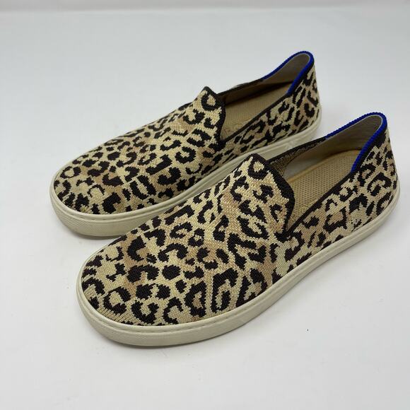 Rothy's Animal Print The Sneaker Slip Ons (Size 6.5) - Picture 1 of 9